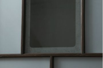 アンティーク建具　大正ロマン　ノスタルジックな空間を演出するガラス窓4枚セット(引き戸、ガラス戸)(R-078715)