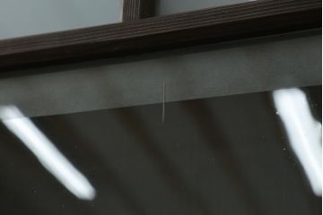 アンティーク建具　大正ロマン　ノスタルジックな空間を演出するガラス窓4枚セット(引き戸、ガラス戸)(R-078715)