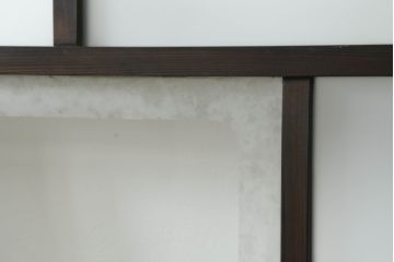 アンティーク建具　大正ロマン　ノスタルジックな空間を演出するガラス窓4枚セット(引き戸、ガラス戸)(R-078715)