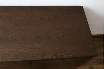 和製ビンテージ　旭川家具　近藤工芸　Solid Furniture OAK (ソリッドファニチャー オーク)　シックな佇まいが魅力的なチェスト(サイドチェスト、引き出し、ヴィンテージ)(R-078719)