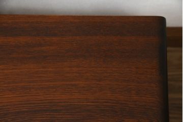 中古　美品　国産工芸家具　栓材　内部桐材　ひょうたんの透かし彫りが目を惹く文机(座机、ローテーブル、センターテーブル、作業台、ワークデスク、在宅用、在宅ワーク用)(R-078720)