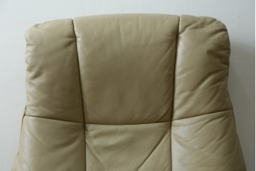 中古　EKORNES(エコーネス)　本革(レザー)　Mayfair(メイフェア)　ストレスレスチェア(S)とオットマンのセット　(R-078736)