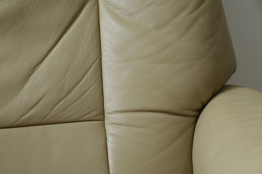 中古　EKORNES(エコーネス)　本革(レザー)　Mayfair(メイフェア)　ストレスレスチェア(S)とオットマンのセット　(R-078736)