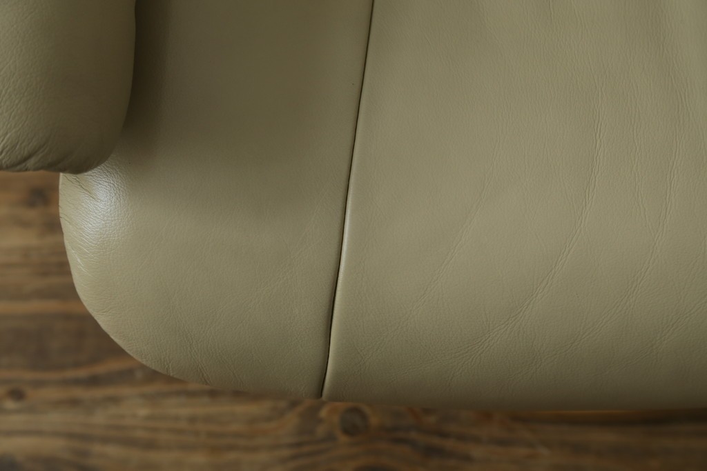 中古　EKORNES(エコーネス)　本革(レザー)　Mayfair(メイフェア)　ストレスレスチェア(S)とオットマンのセット　(R-078736)