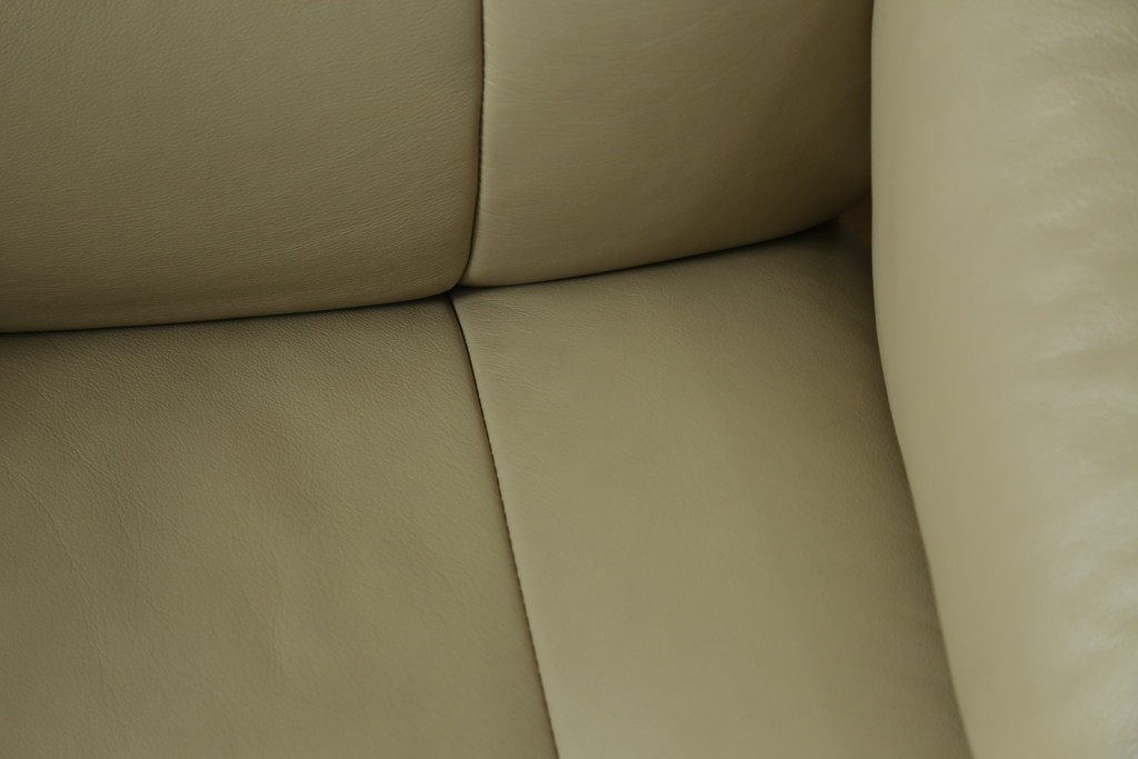 中古　EKORNES(エコーネス)　本革(レザー)　Mayfair(メイフェア)　ストレスレスチェア(S)とオットマンのセット　(R-078736)