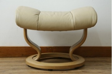 中古　EKORNES(エコーネス)　本革(レザー)　Mayfair(メイフェア)　ストレスレスチェア(S)とオットマンのセット　(R-078736)