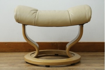 中古　EKORNES(エコーネス)　本革(レザー)　Mayfair(メイフェア)　ストレスレスチェア(S)とオットマンのセット　(R-078736)