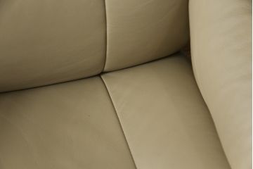 中古　EKORNES(エコーネス)　本革(レザー)　メイフェア(Mayfair)　ストレスレスチェア(S)オットマン付き(リクライニングチェア、アームチェア、椅子、フットスツール、北欧)(R-078736)