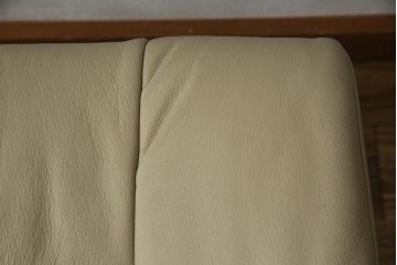 中古　EKORNES(エコーネス)　本革(レザー)　メイフェア(Mayfair)　ストレスレスチェア(S)オットマン付き(リクライニングチェア、アームチェア、椅子、フットスツール、北欧)(R-078736)