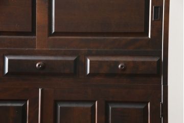 中古　北海道民芸家具　和洋どちらのお部屋にも馴染みやすい重ねタンス(衣装箪笥、収納箪笥、着物箪笥、和タンス、引き出し)(R-078739)