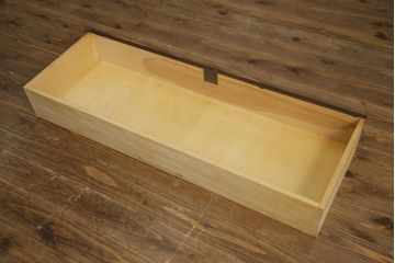 中古　北海道民芸家具　天板リメイク　和洋どちらのお部屋にも馴染みやすいサイドチェスト(テレビ台、テレビボード、ローボード、引き出し、収納箪笥、衣装箪笥)(R-078742)