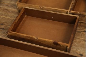 中古　希少な廃番品　ドイツ家具　KARE(カレ)　RODEO(ロデオ)　3Doors 4Drw　異素材の組み合わせがユニークでお洒落なチェスト(サイドチェスト、サイドボード、引き出し、収納棚、戸棚)(R-078746)