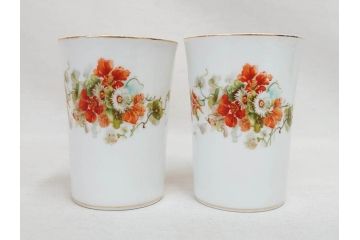 オールドノリタケ　NORITAKE　日本陶器會社　花柄　食卓が明るく華やかになるオールドノリタケまとめて17点セット(コップ2客、ティーポット、プレート8枚、ボウル6点、皿、カップ、金彩、ヤジロベー印、LOUISE、オレンジ、フラワー、草花、洋食器)(R-078753)