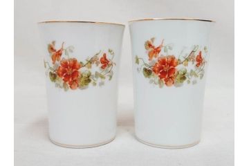オールドノリタケ　NORITAKE　日本陶器會社　花柄　食卓が明るく華やかになるオールドノリタケまとめて17点セット(コップ2客、ティーポット、プレート8枚、ボウル6点、皿、カップ、金彩、ヤジロベー印、LOUISE、オレンジ、フラワー、草花、洋食器)(R-078753)
