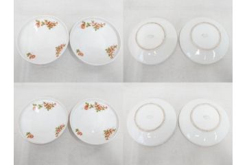 オールドノリタケ　NORITAKE　日本陶器會社　花柄　食卓が明るく華やかになるオールドノリタケまとめて17点セット(コップ2客、ティーポット、プレート8枚、ボウル6点、皿、カップ、金彩、ヤジロベー印、LOUISE、オレンジ、フラワー、草花、洋食器)(R-078753)