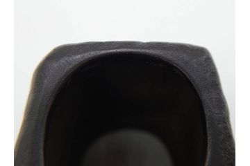 御釜師　山口浄雄　鋳銅　重厚感の中に和の趣を感じる四方蓋置(茶道具、茶器、煎茶道具、共箱付き)(R-078755)