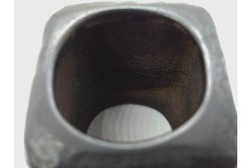 御釜師　山口浄雄　鋳銅　重厚感の中に和の趣を感じる四方蓋置(茶道具、茶器、煎茶道具、共箱付き)(R-078755)