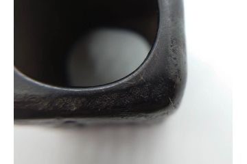御釜師　山口浄雄　鋳銅　重厚感の中に和の趣を感じる四方蓋置(茶道具、茶器、煎茶道具、共箱付き)(R-078755)
