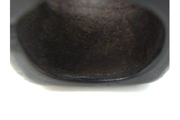 御釜師　山口浄雄　鋳銅　重厚感の中に和の趣を感じる四方蓋置(茶道具、茶器、煎茶道具、共箱付き)(R-078755)