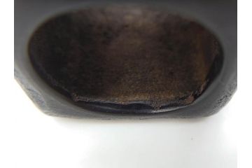 御釜師　山口浄雄　鋳銅　重厚感の中に和の趣を感じる四方蓋置(茶道具、茶器、煎茶道具、共箱付き)(R-078755)