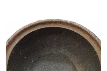 小西陶古　備前焼　霊芝摘み　蓋の取っ手の細かい装飾が印象的な宝瓶(茶道具、茶器、湯冷まし、煎茶道具、急須、和食器、共箱付き、裏印)(R-078756)