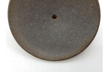 小西陶古　備前焼　霊芝摘み　蓋の取っ手の細かい装飾が印象的な宝瓶(茶道具、茶器、湯冷まし、煎茶道具、急須、和食器、共箱付き、裏印)(R-078756)