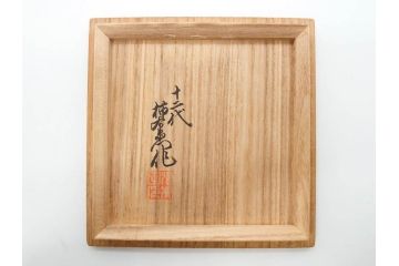 十二代　酒井田柿右衛門　有田焼　染錦　二方龍唐草画　緻密に描かれた模様が見事な土瓶(急須、水差、茶器、茶道具、煎茶道具、和食器、色絵、共箱付き)(R-078759)