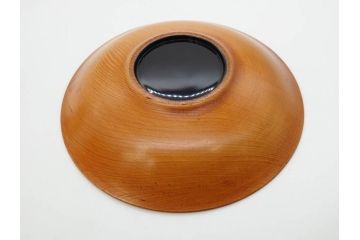 図変わり　約14cm　4.5寸　七福神の優し気な表情に心が和む木皿7枚セット(縁起物、恵比寿天(夷)、大黒天、毘沙門天、弁財天、福禄寿、寿老人、布袋、菓子皿、小皿、4寸5分、共箱付き)(R-078760)