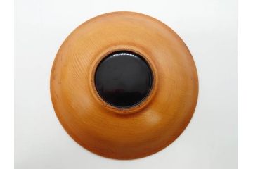 図変わり　約14cm　4.5寸　七福神の優し気な表情に心が和む木皿7枚セット(縁起物、恵比寿天(夷)、大黒天、毘沙門天、弁財天、福禄寿、寿老人、布袋、菓子皿、小皿、4寸5分、共箱付き)(R-078760)