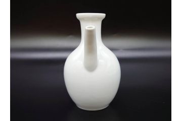 十五代　永楽善五郎　京焼　白鷺酒次一対(2客)　シンプルで優美なフォルムをした徳利2点セット(茶道具、とっくり、酒器、水差し、水次、茶器、和食器、共箱付き、裏印)(R-078761)