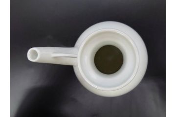 十五代　永楽善五郎　京焼　白鷺酒次一対(2客)　シンプルで優美なフォルムをした徳利2点セット(茶道具、とっくり、酒器、水差し、水次、茶器、和食器、共箱付き、裏印)(R-078761)