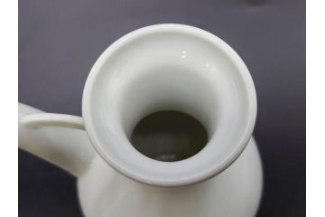 十五代　永楽善五郎　京焼　白鷺酒次一対(2客)　シンプルで優美なフォルムをした徳利2点セット(茶道具、とっくり、酒器、水差し、水次、茶器、和食器、共箱付き、裏印)(R-078761)