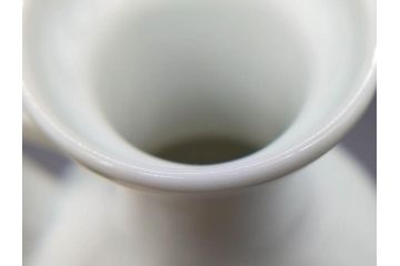 十五代　永楽善五郎　京焼　白鷺酒次一対(2客)　シンプルで優美なフォルムをした徳利2点セット(茶道具、とっくり、酒器、水差し、水次、茶器、和食器、共箱付き、裏印)(R-078761)