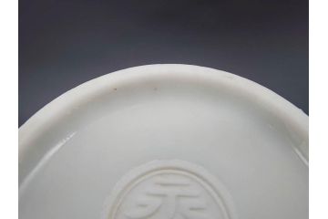 十五代　永楽善五郎　京焼　白鷺酒次一対(2客)　シンプルで優美なフォルムをした徳利2点セット(茶道具、とっくり、酒器、水差し、水次、茶器、和食器、共箱付き、裏印)(R-078761)