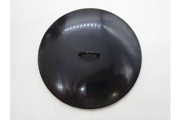 江戸期　古伊万里　染付　蓋付き　緻密に描かれたデザインが見事な水指(水差、雲屯、水器、竹、窓絵、茶器、茶道具、陶器、共箱付き)(R-078764)