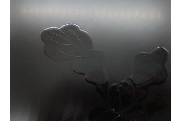 塗師小澤造　艶やかな黒漆塗りが美しい桑名盆(かぶら盆)5枚セット(漆器、木製、丸盆、トレー、トレイ、お盆、袋付き、共箱付き)(R-078765)
