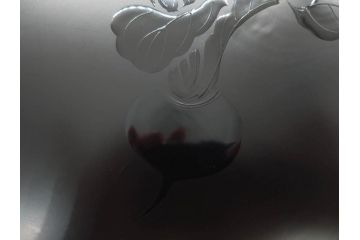 塗師小澤造　艶やかな黒漆塗りが美しい桑名盆(かぶら盆)5枚セット(漆器、木製、丸盆、トレー、トレイ、お盆、袋付き、共箱付き)(R-078765)