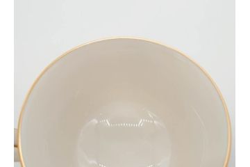 ノリタケ　NORITAKE　アイボリーチャイナ　ポップでレトロな花柄が可愛いカップ&ソーサー6客(フラワー、IVORY China、C&S、碗皿、磁器、洋食器、箱付き)(R-078767)