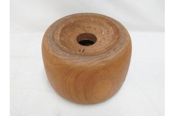 指物師 駒沢利斎　素材を生かした素朴な温かみを感じる桐火桶(丸火鉢、木製火鉢、手あぶり、共箱付き)(R-078770)