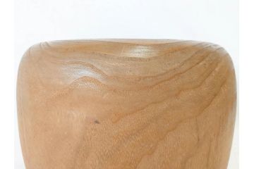 指物師 駒沢利斎　木のぬくもりを感じる桐火桶(丸火鉢、木製火鉢、手あぶり、共箱付き)(R-078771)