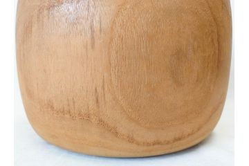指物師 駒沢利斎　木のぬくもりを感じる桐火桶(丸火鉢、木製火鉢、手あぶり、共箱付き)(R-078771)