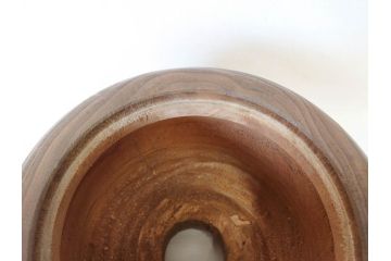 指物師 駒沢利斎　木のぬくもりを感じる桐火桶(丸火鉢、木製火鉢、手あぶり、共箱付き)(R-078771)
