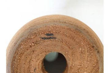 指物師 駒沢利斎　木のぬくもりを感じる桐火桶(丸火鉢、木製火鉢、手あぶり、共箱付き)(R-078771)