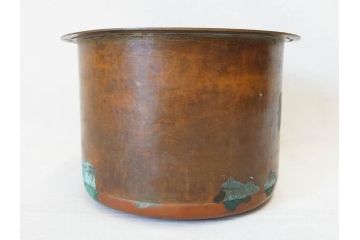 指物師 駒沢利斎　木のぬくもりを感じる桐火桶(丸火鉢、木製火鉢、手あぶり、共箱付き)(R-078771)