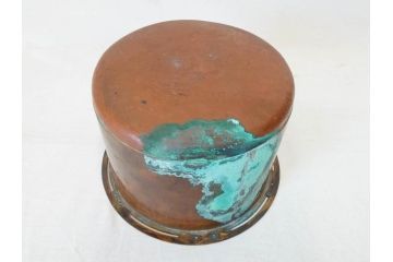 指物師 駒沢利斎　木のぬくもりを感じる桐火桶(丸火鉢、木製火鉢、手あぶり、共箱付き)(R-078771)