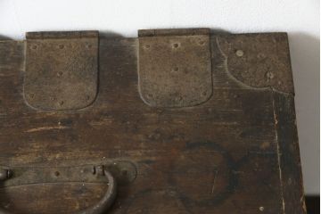 和製アンティーク　総桐材　時代の流れを感じる木の風合いが味わい深い硯箱(筆箱、小引き出し、小物収納、印箱)(R-078794)