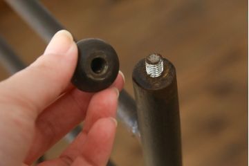 スペインビンテージ　シックで洗練されたデザインが素敵なアイアン製ベッドフレーム(シングルサイズ、ヴィンテージ)(R-078801)