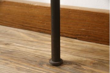 スペインビンテージ　シックで洗練されたデザインが素敵なアイアン製ベッドフレーム(シングルサイズ、ヴィンテージ)(R-078801)