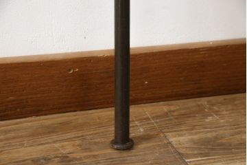 スペインビンテージ　シックで洗練されたデザインが素敵なアイアン製ベッドフレーム(シングルサイズ、ヴィンテージ)(R-078801)