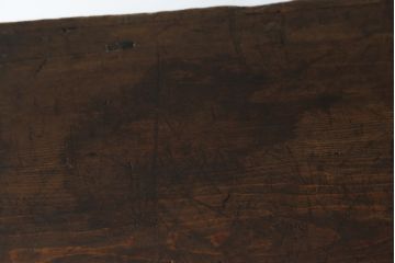 アジアンアンティーク　松材　金具の立派なバンダチ(バンダジ、半閉櫃、李朝箪笥、時代箪笥、収納箪笥、サイドボード)(R-078808)